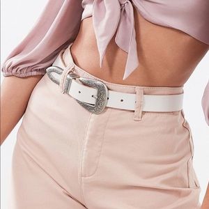 Ecote Metal-Tipped Leather Belt